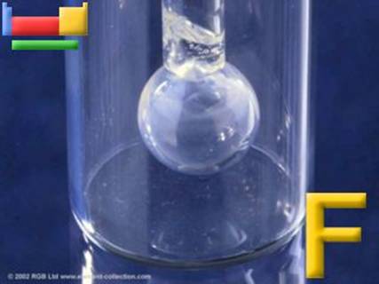 simulated image of fluorine gas